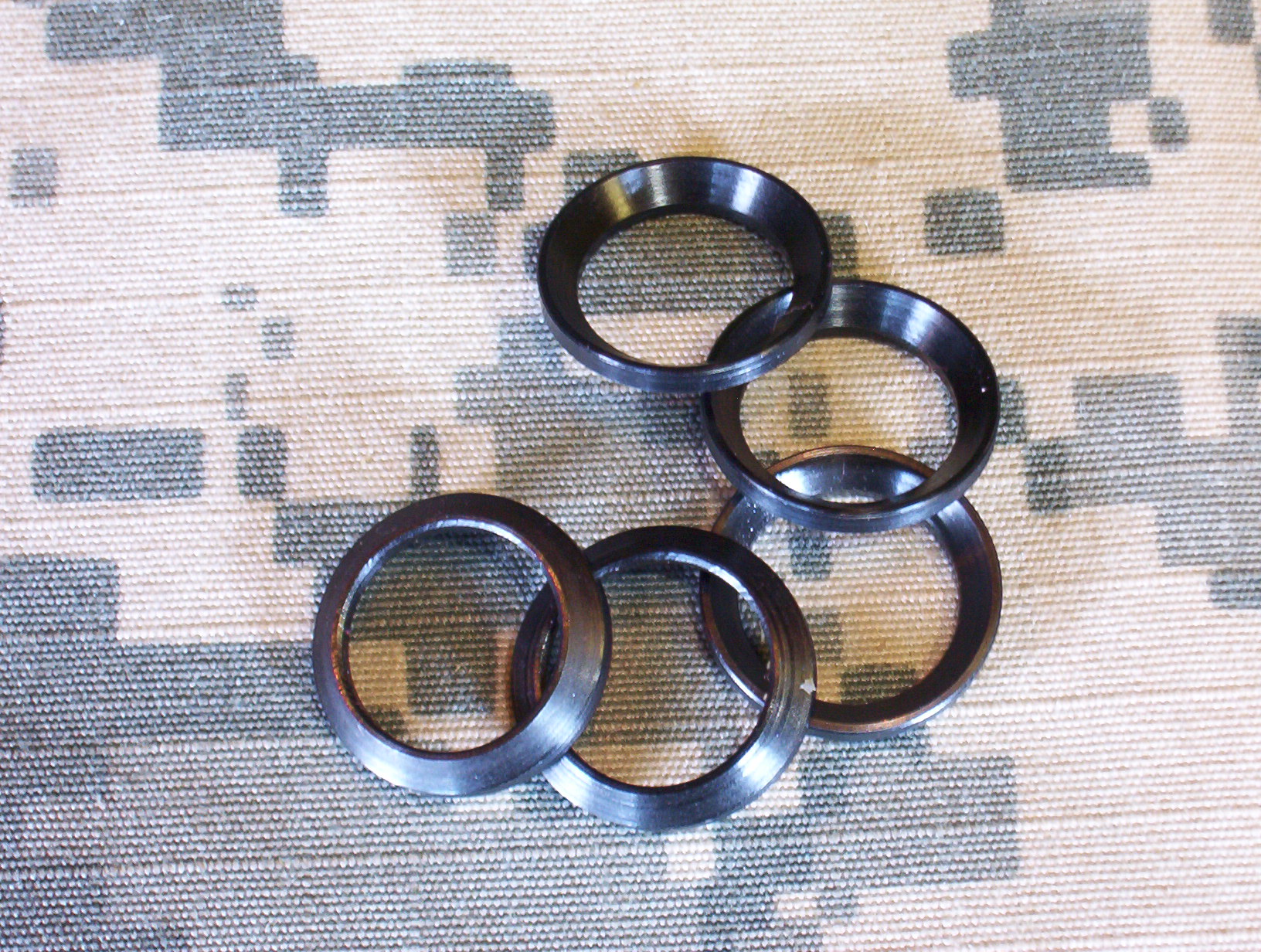 1/2" Crush Washer - 5 Pack - Stainless (Black) 1/2" Crush Washer Black - 5 pack