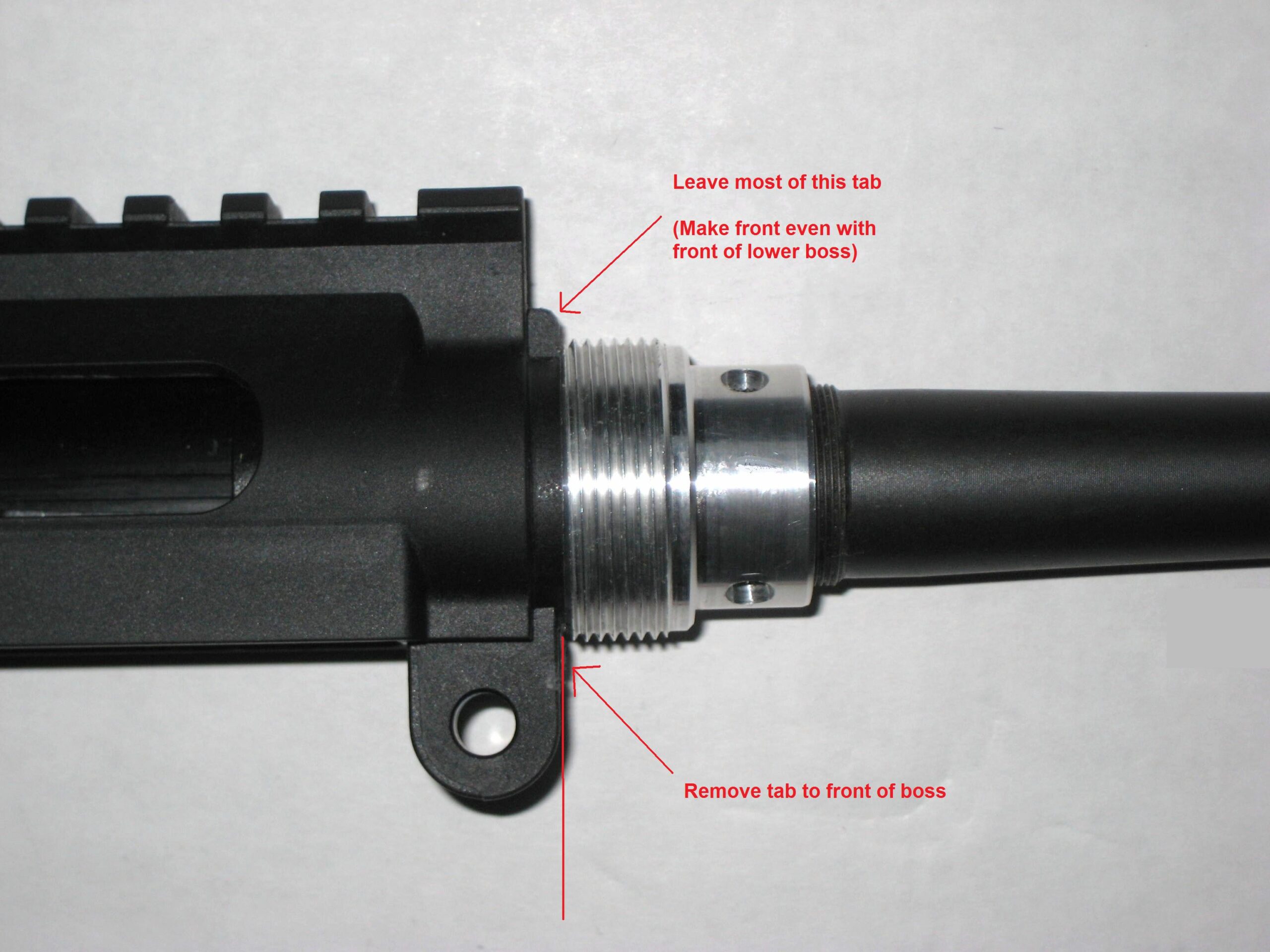 Free-Float Handguard Converter for S&W M&P15-22 (Mod Required) Hand Guard Converter Nut visual